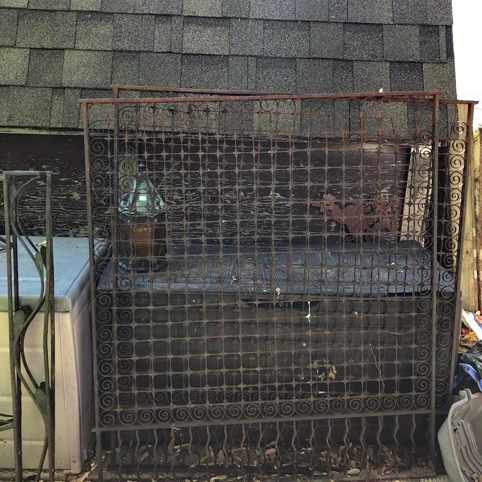 2 Art Noueau to Art Deco Architectural Iron Panels