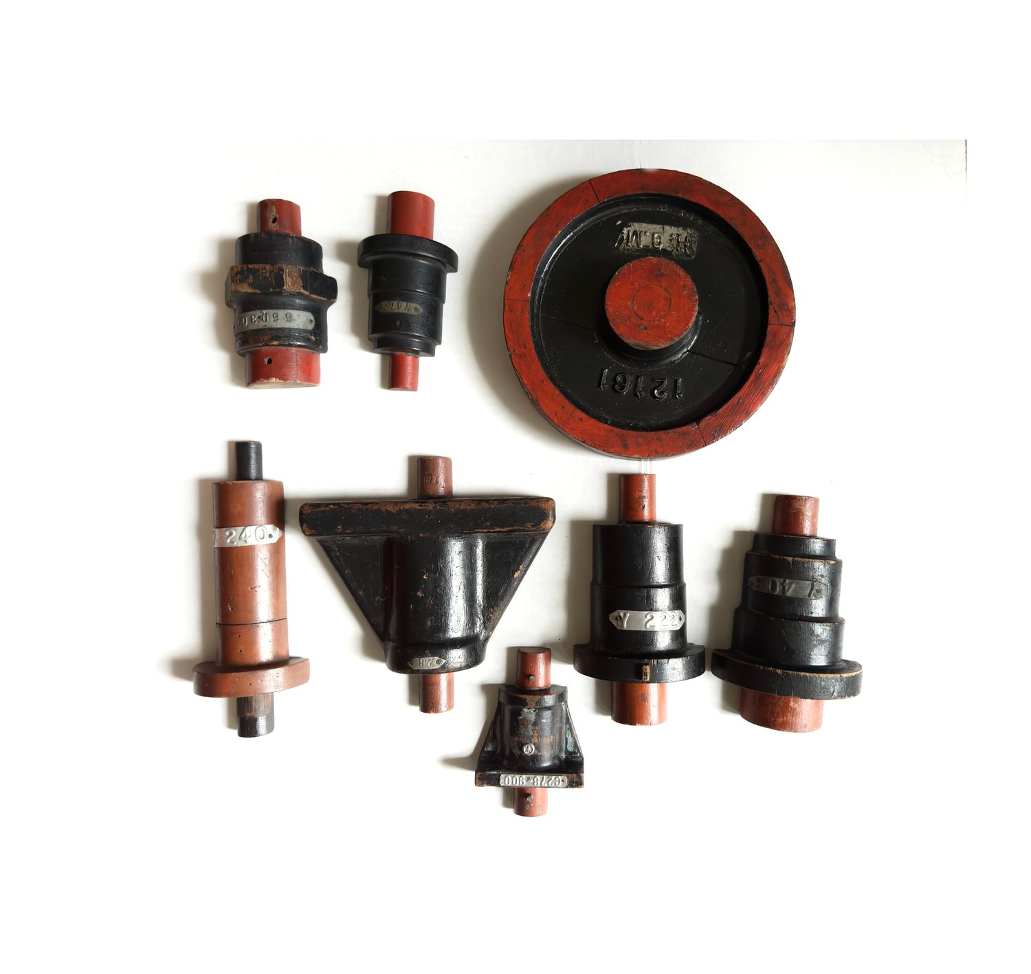 8 Mid Century Industrial Foundry Molds Wall Art