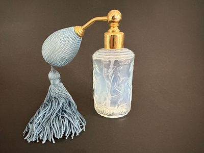 Vintage French Sabino Opalescent Glass Atomizer Perfume Bottle