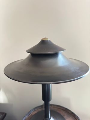 RARE Doane Pagoda Tiered Shade Table Lamp 
