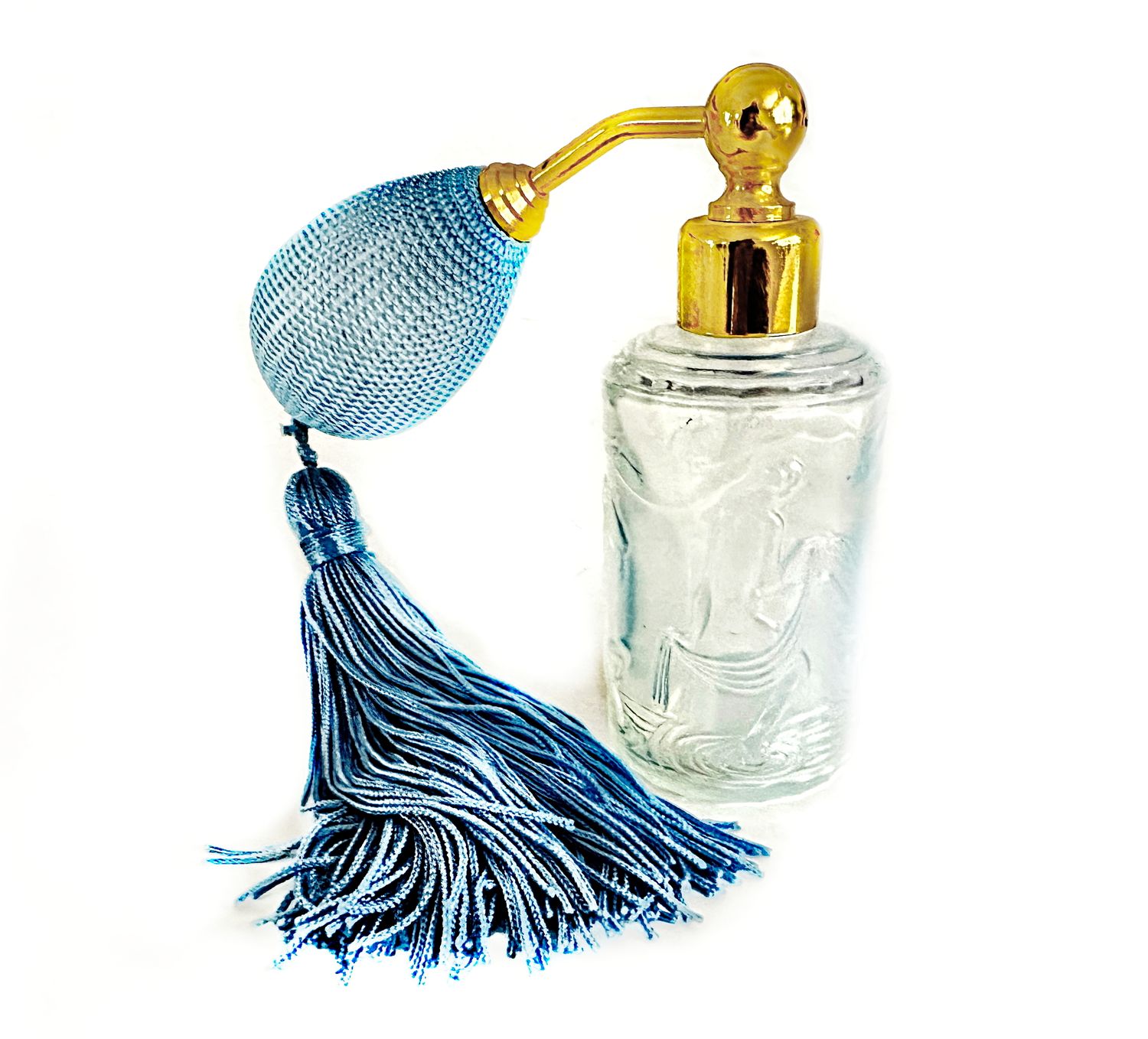 Vintage French Sabino Opalescent Glass Atomizer Perfume Bottle