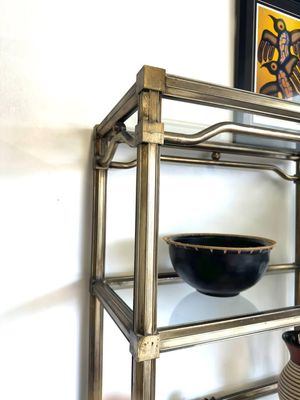 Art Shoppe Florentine Brass 72 Inch Shelving Unit