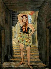 Edourard Chimot Signed Lithograph 