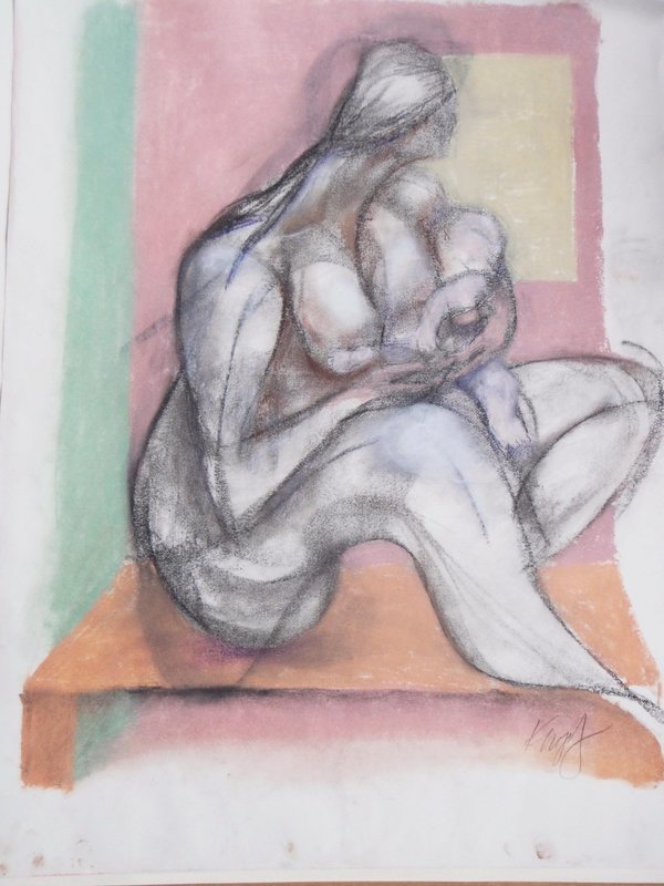 Celebrating Motherhood by Diane Knopf Mother Nursing Infant Painting