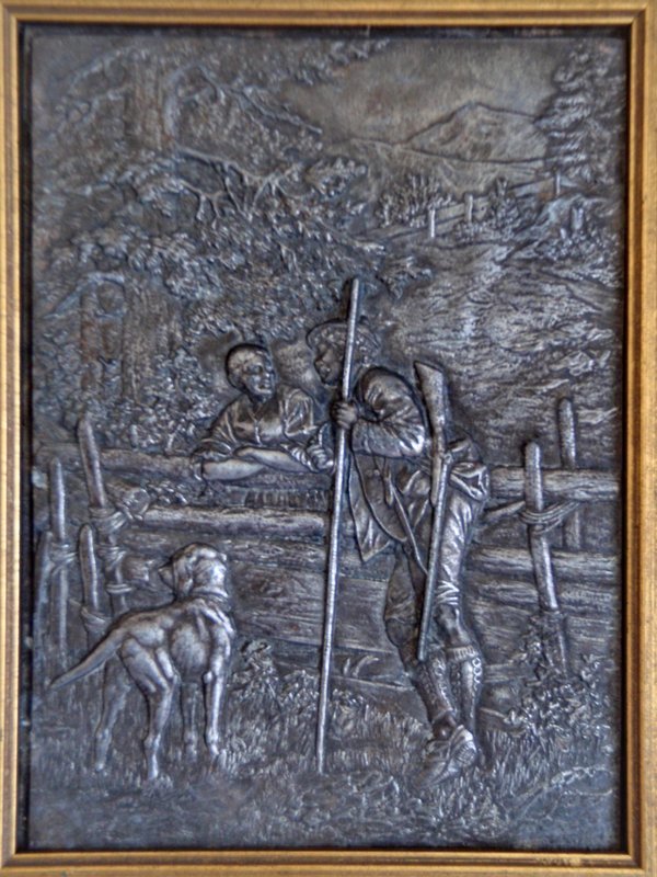 German Bas Relief Metal Wall Art 