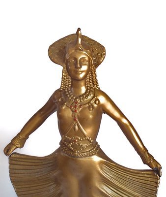 1930 Egyptian Revival Theater Dancer Statue