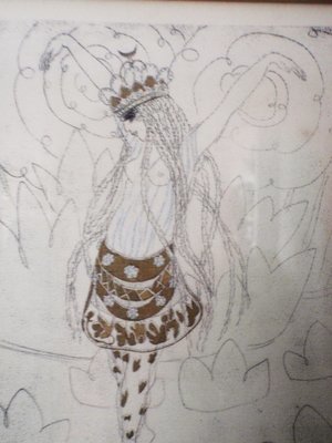 Costume for Tamar Karsavina - The Golden Rooster 