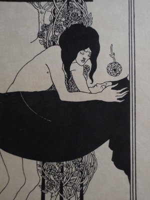 Platonic Lament Beardsley Lithograph 
