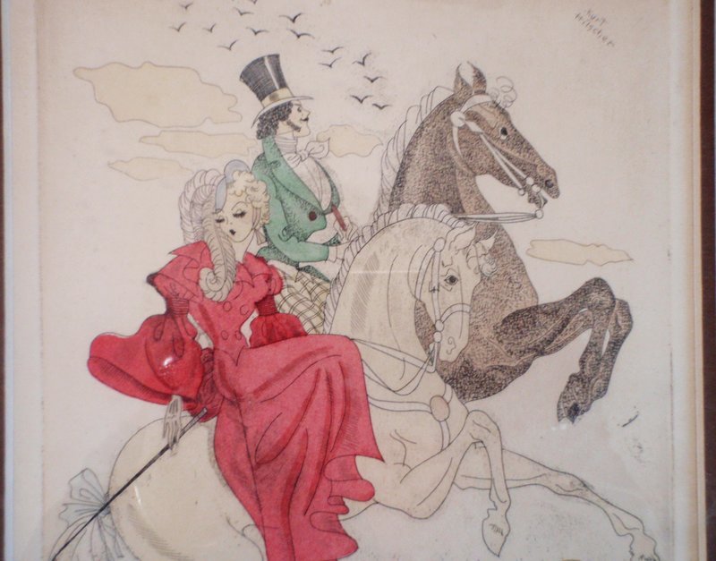 etching by Kurt Hilscher (1904 - 1981)