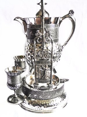 Meriden Silver Tipping Pitcher - wedding or shower gift idea
