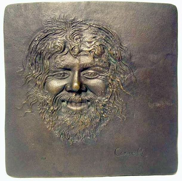 1970s J. Walter Thompson Satyr II Bronze Plaque Thomas Cornell 135 of 355