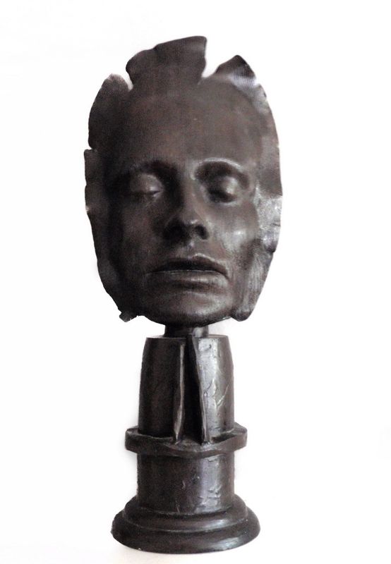 Dale Dunning Bronze Life Face Mask Signed Ltd Ed 3 of 7 Sculpture