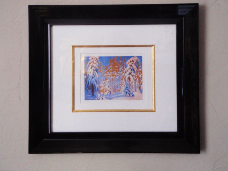 Ltd Ed Lawren Harris Framed Winter in the Northern Woods