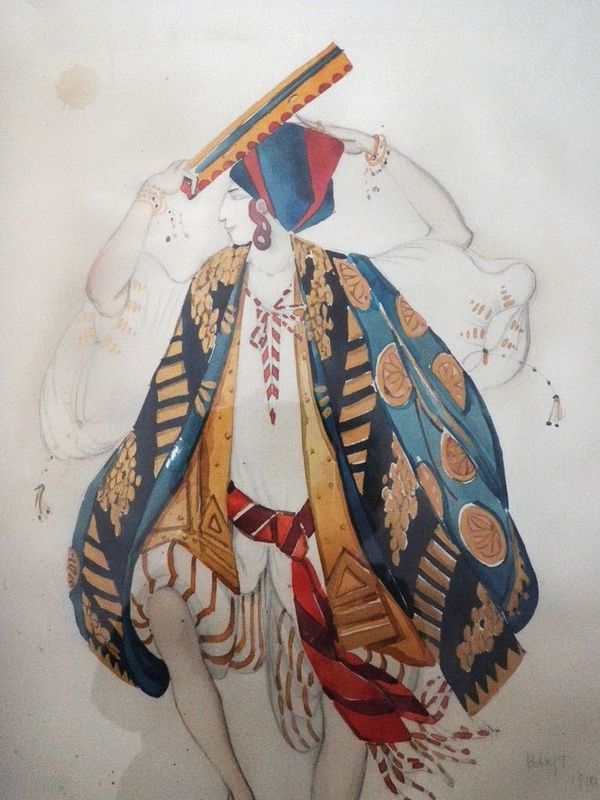 Leon Bakst Diaghilev Cleopatra Ballet Russes Judaica Watercolor