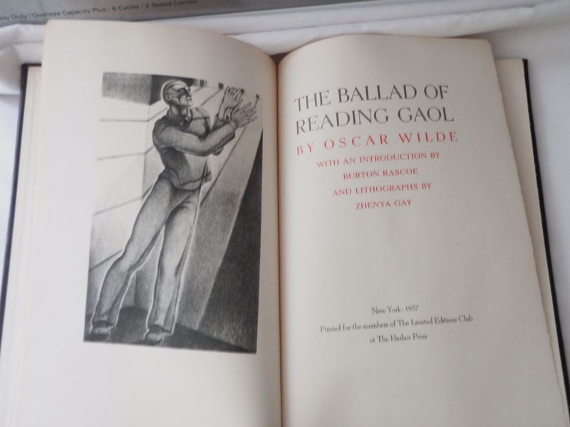 1937 Oscar Wilde The Ballad of Reading Gaol Ltd 1500 Zhenya Gay Signed