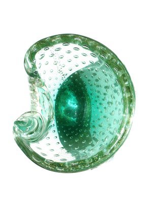 Seguso Murano Billicante Glass Tobacco Bowl and Pestle