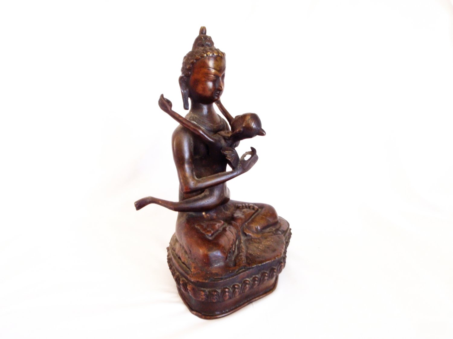 Antique Yab Yum Bronze Buddhist Prajna Dualism Sculpture