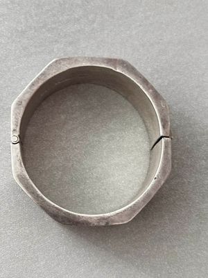 Taxco Mexican Sterling Wife Cuff Hinged Bracelet