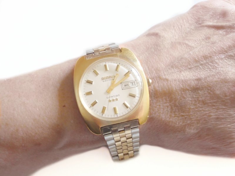 1970s Benrus Citation Automatic Mad Men Datejust Watch