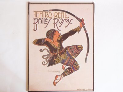 Genuine 1921 Teatro Real Poster Balies Rusos Abelard Delgado