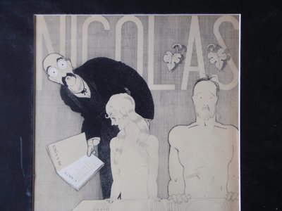 Sommelier - Nicolas Wine Ad - Paul Iribe Lithograph