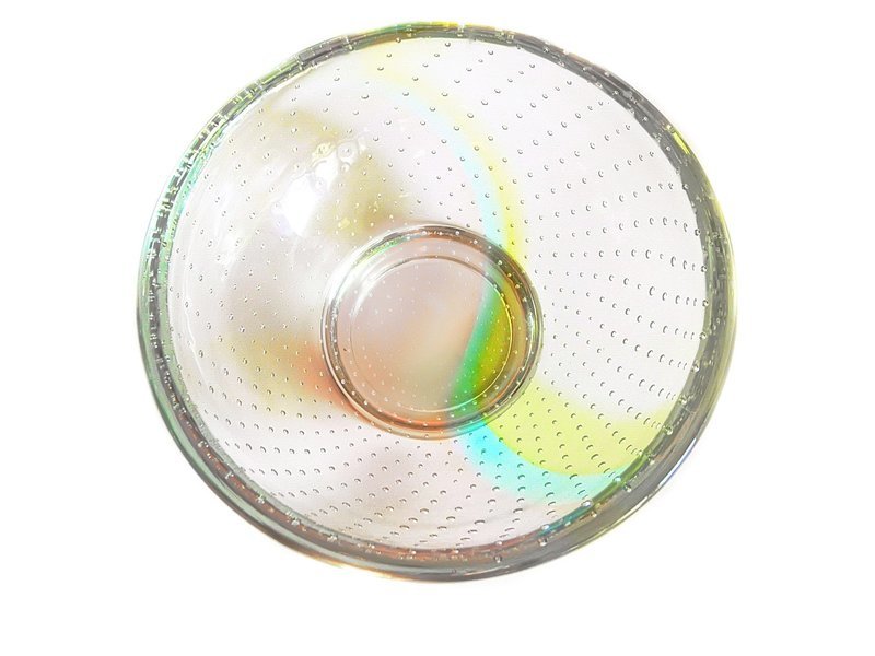 Mid Century Controlled Bubbles Display Bowl