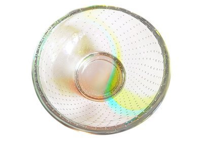 Mid Century Controlled Bubbles Display Bowl