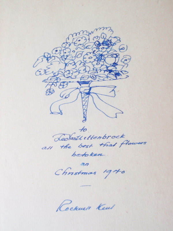 Original Drawing by Rockwell Kent &#39;On My Own&#39; Signed Book