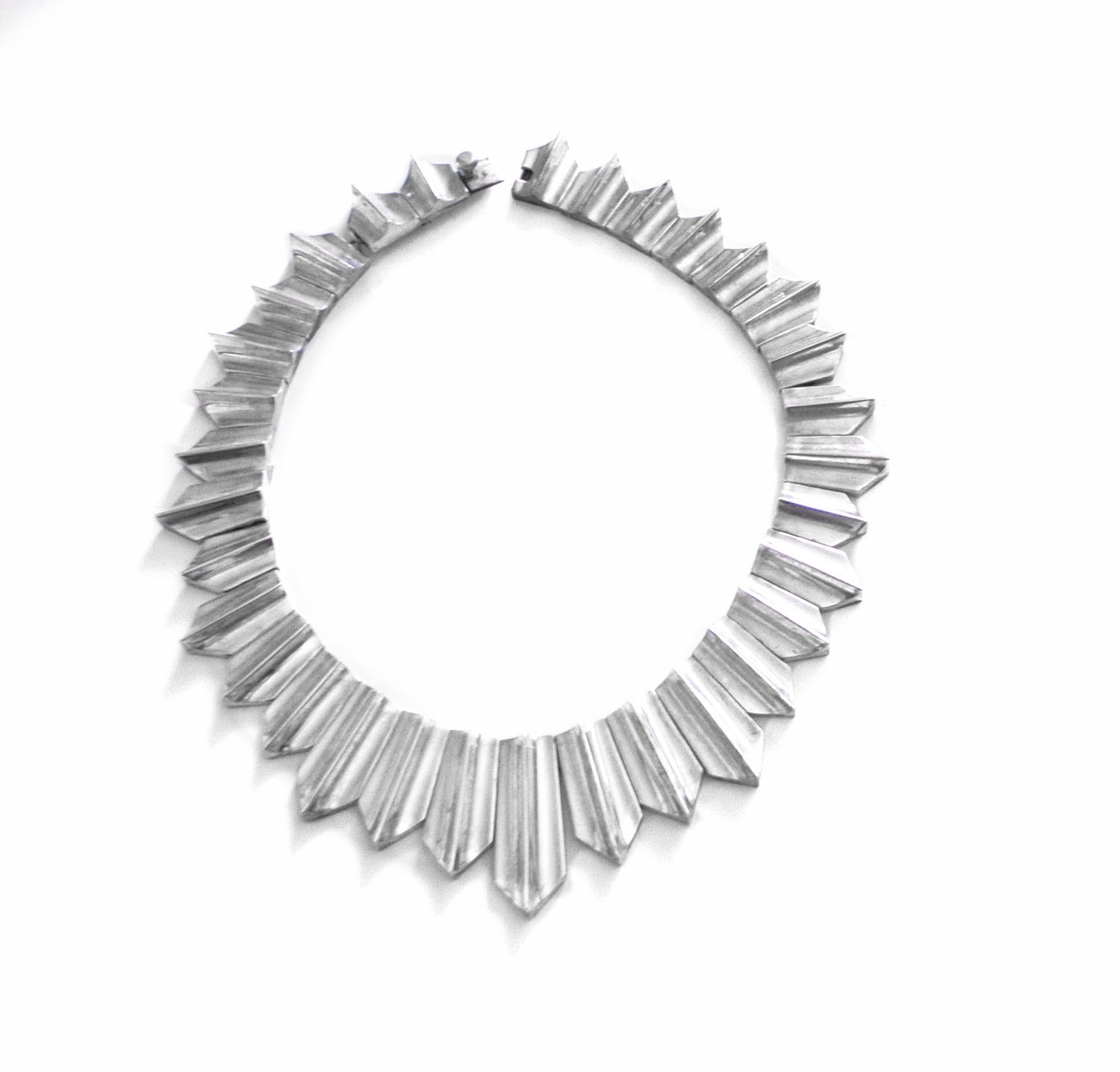 Antonio Pineda Zig Zag Necklace 163g Taxco Mexican 970 Silver