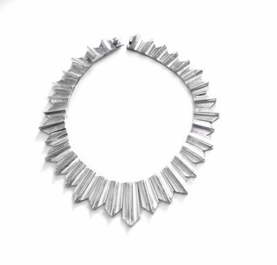 Antonio Pineda Zig Zag Necklace 163g Taxco Mexican 970 Silver