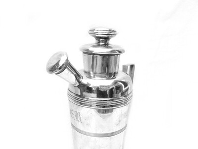RARE Silver Plated Art Deco Cocktail Shaker