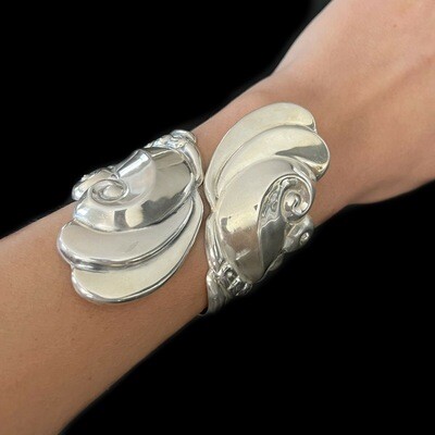 Stunning Taxco Hinged Bracelet 