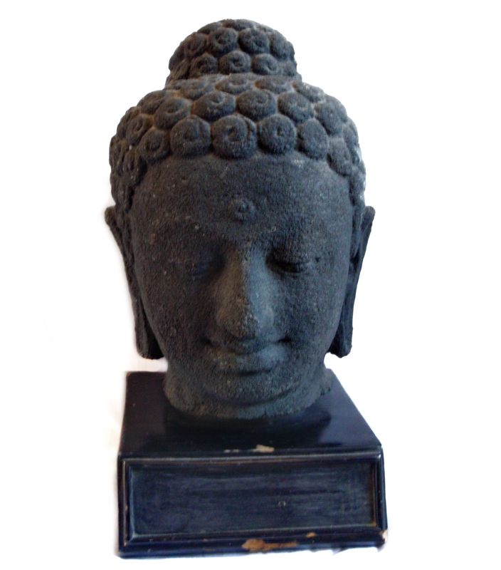 Ancient Andesite Volcanic Buddha Head