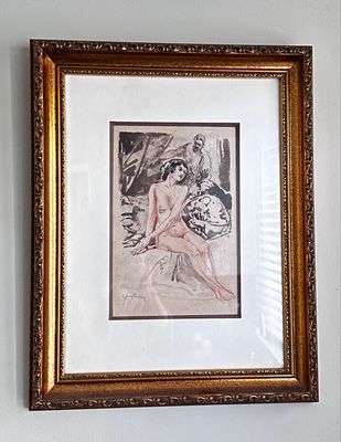 VERY RARE Almery Lobel-Riche Framed Aquatint