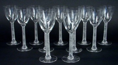 5 Lalique Phalsbourg Crystal Toasting Glasses
