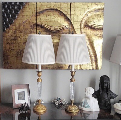 Exquisite Empire Bronze Crystal Lamps