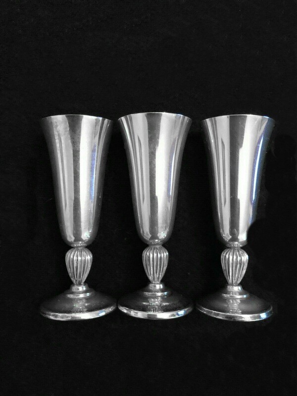 8 Solid Silver Reed &amp; Barton Cordials 