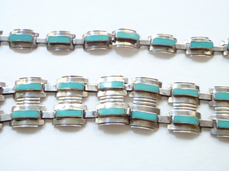 Showing the Necklace and Bracelet Side by Side