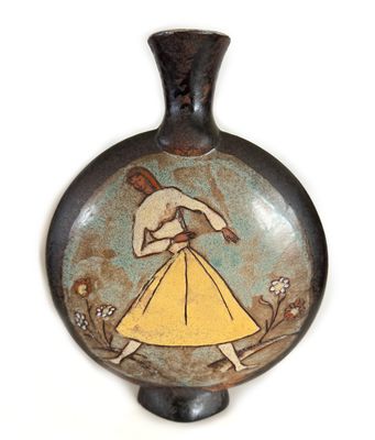MCM Treimane Val David Woman Man Stoneware Vase