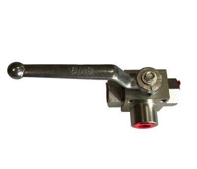 Ball Valve | 3 Way | Steel | 3/8&quot; High Pressure