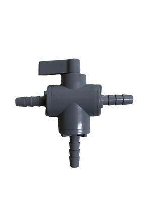 Ball Valve | 3 Way | Poly | 1/4&quot;