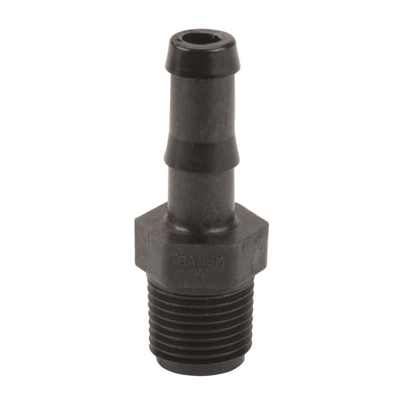 Hose Barb | 1/2&quot; MPT X 1/2&quot; Barbed (Banjo)