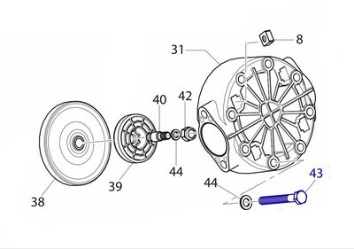 AR| [43] Bolt M8x65 24 (SS T90*)