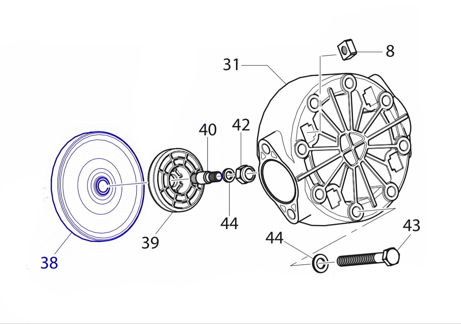 AR| [38] Diaphragm D 90 (Viton)