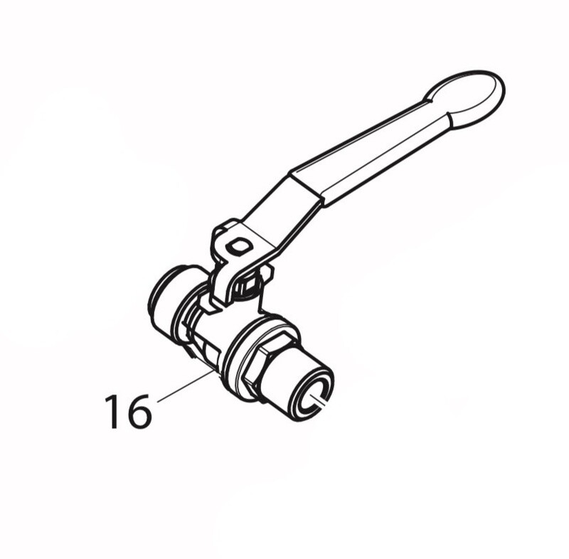 AR| [16] Valve 3/8&quot; G - 1/2&quot; GM-M DX (Pressure Port)