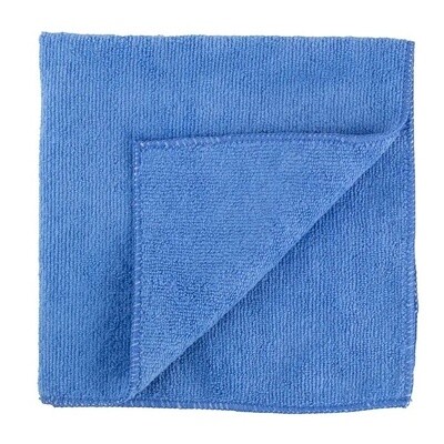 Towel | 16x16 Blue Microfiber | Waffle Glass Cloth