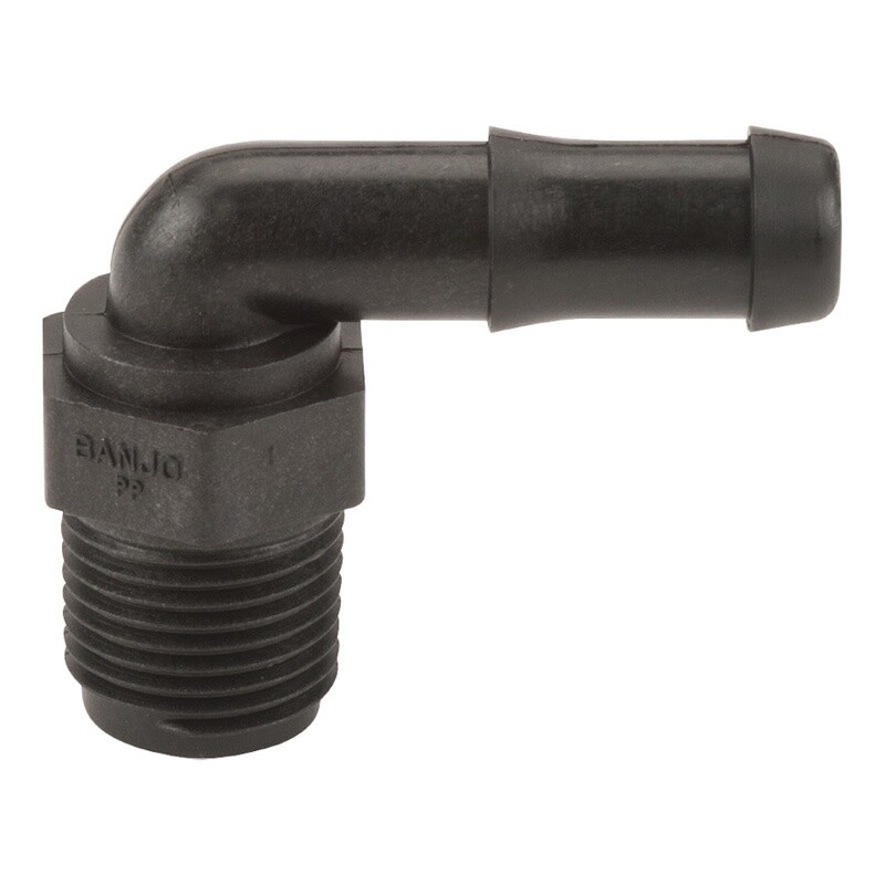 Elbow | 1/2&quot; MALE NPT X 1/2&quot; HOSE BARB 90 ELBOW