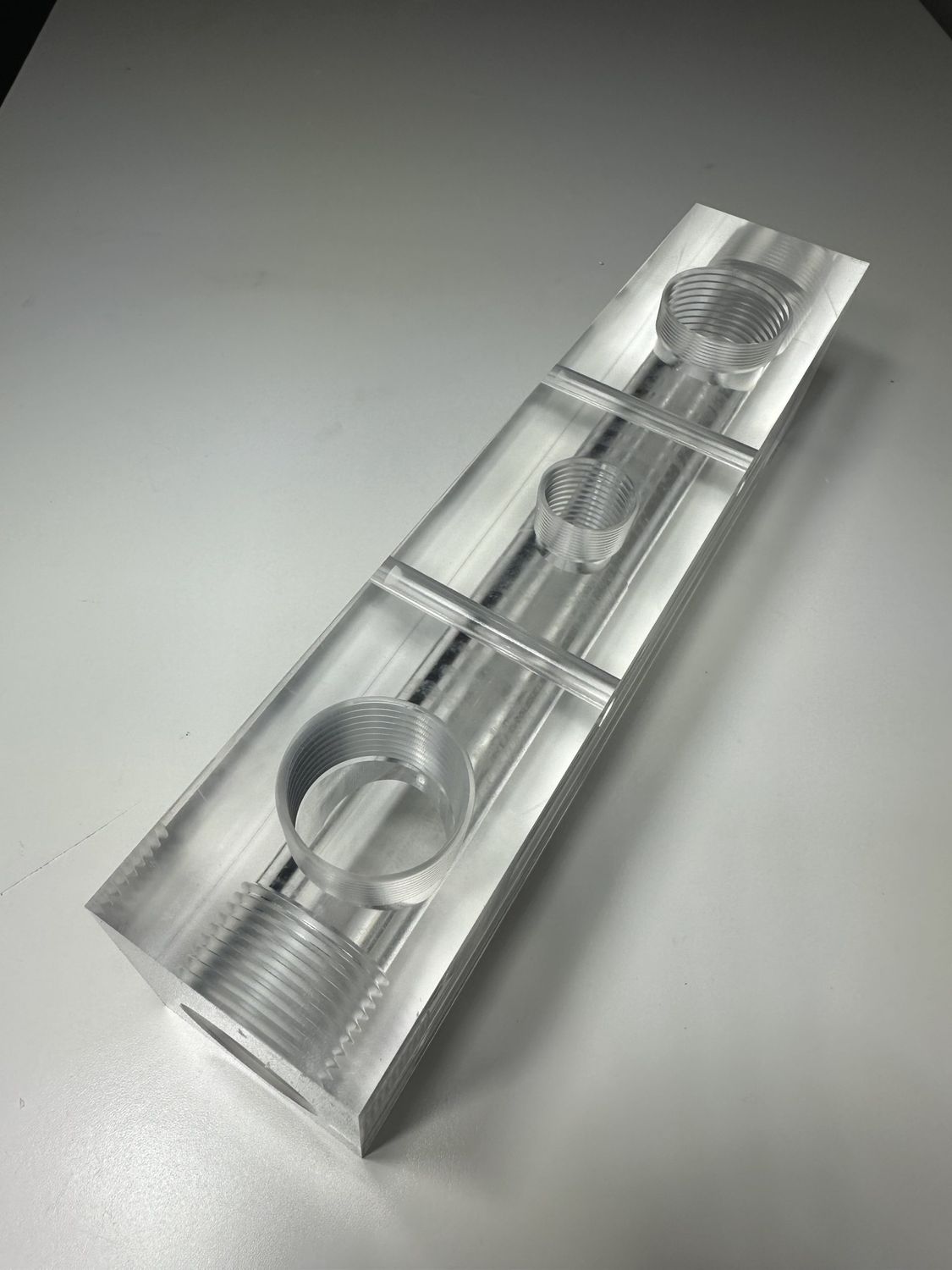 1” Crystal Clear 3 Port Manifold