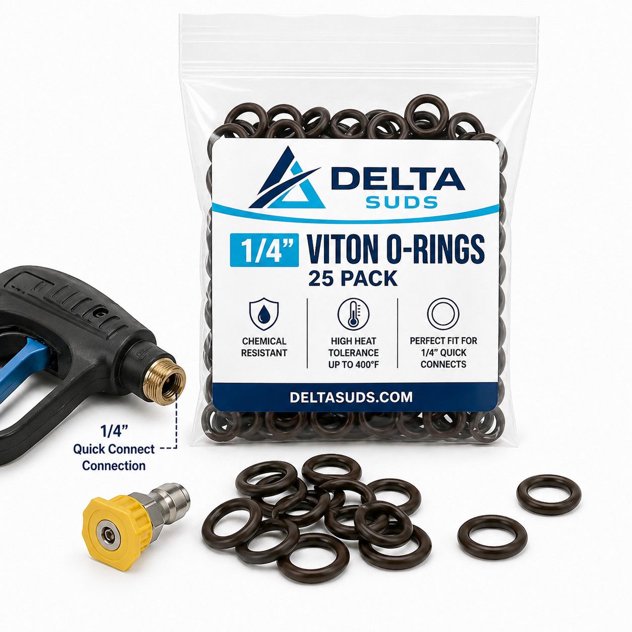 H - O-Ring | Viton 25pk | 1/4"