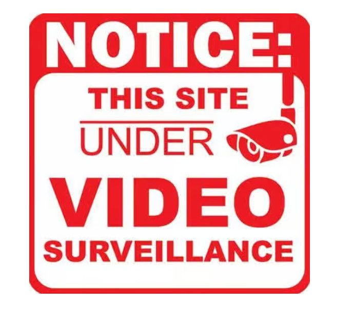 CW Bay Sign - Site Under Surveillance